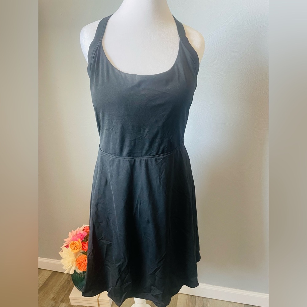 Halara Everyday Cloudful Air Scoop Neck Backless Flare Activity Dress - Picture 4 of 10